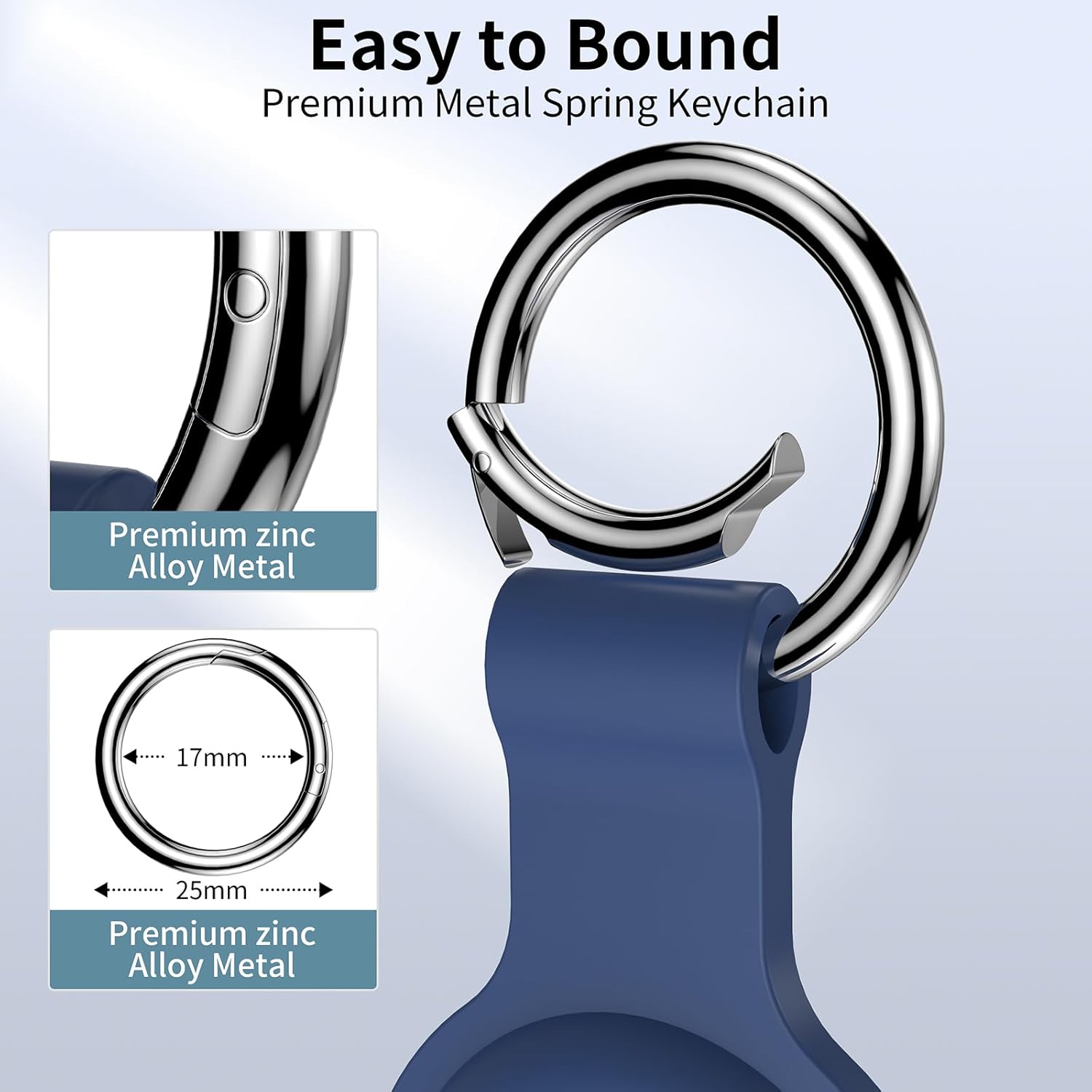 Compatible for AirTag Holder Keychain 4 Pack for Air Tag 1st&2nd Generation