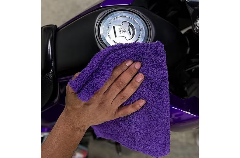 Chemical Guys Happy Ending Ultra Plush Edgeless Microfiber Towel, Purple (3 Pack)
